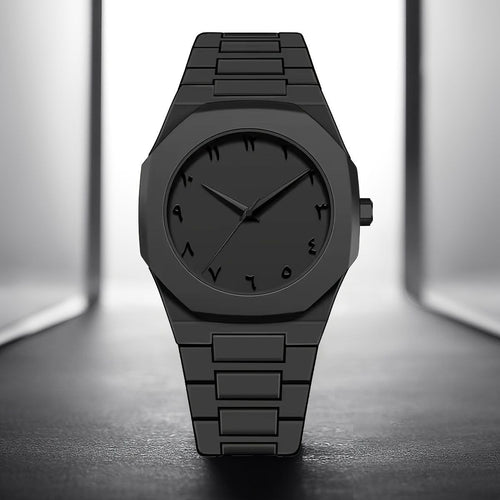 Full Black Arabic Aura Watch