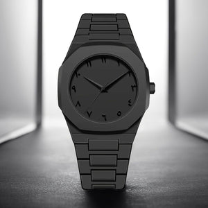Full Black Arabic Aura Watch