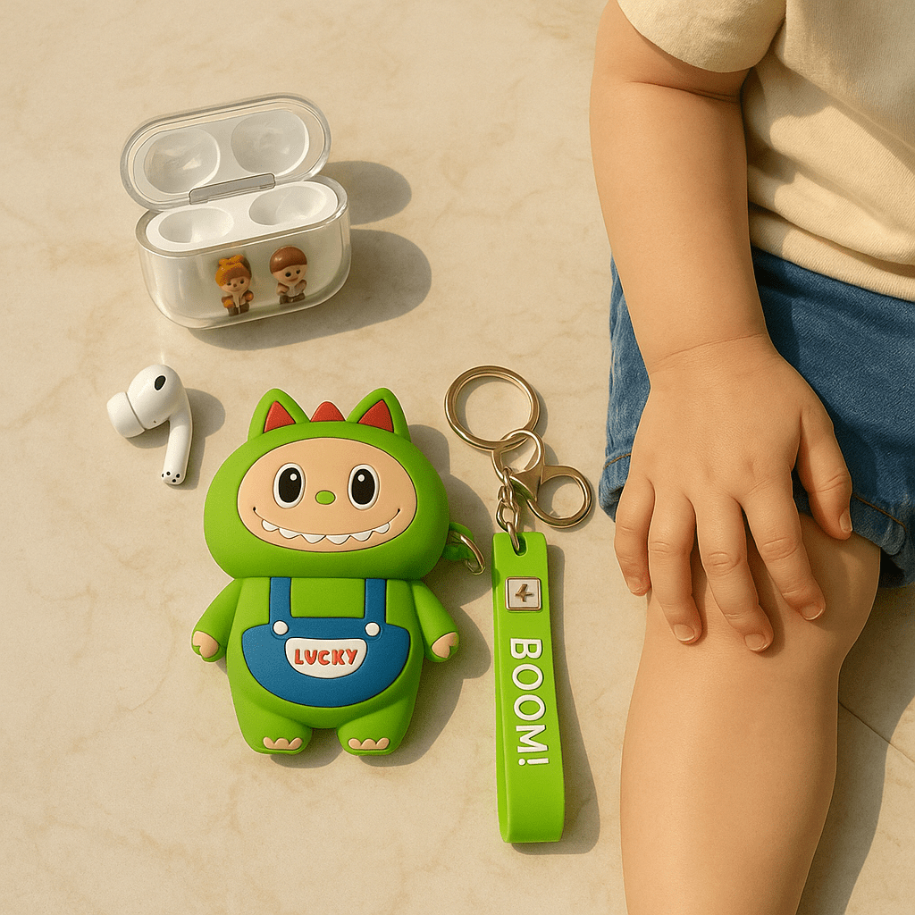 Labubu - AirPods Case with Keychain Strap