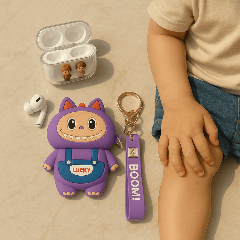 Labubu - AirPods Case with Keychain Strap